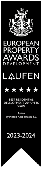 European Property Awards 2023–2024 · Best Residential Development 20+ Units Spain · Ayana by Merlin Real Estates S.L.