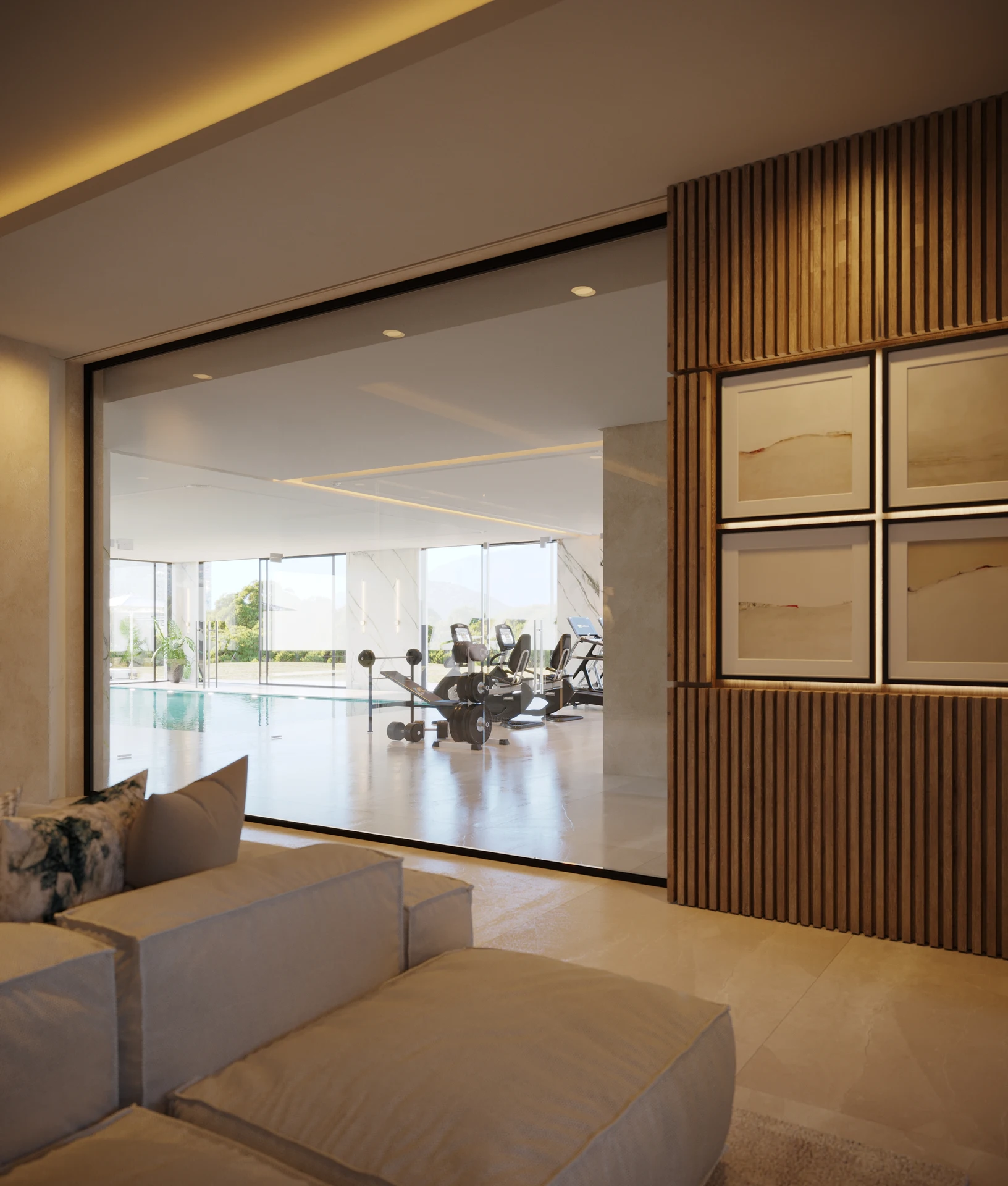 Wizualizacja kina i rozrywki 13, portfolio Marbella Studio