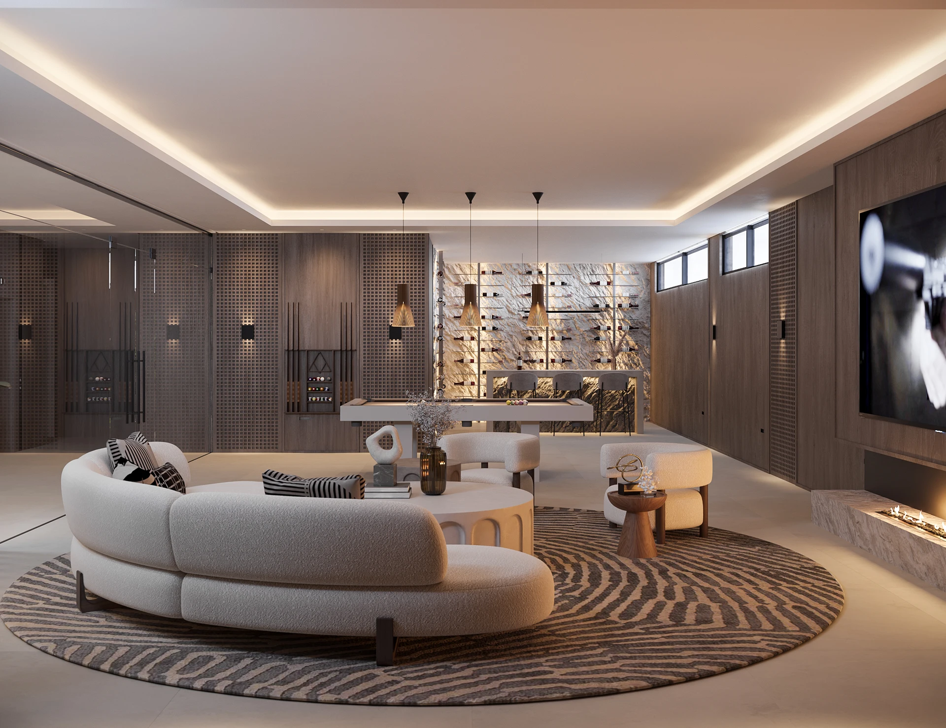 Wizualizacja kina i rozrywki 18, portfolio Marbella Studio