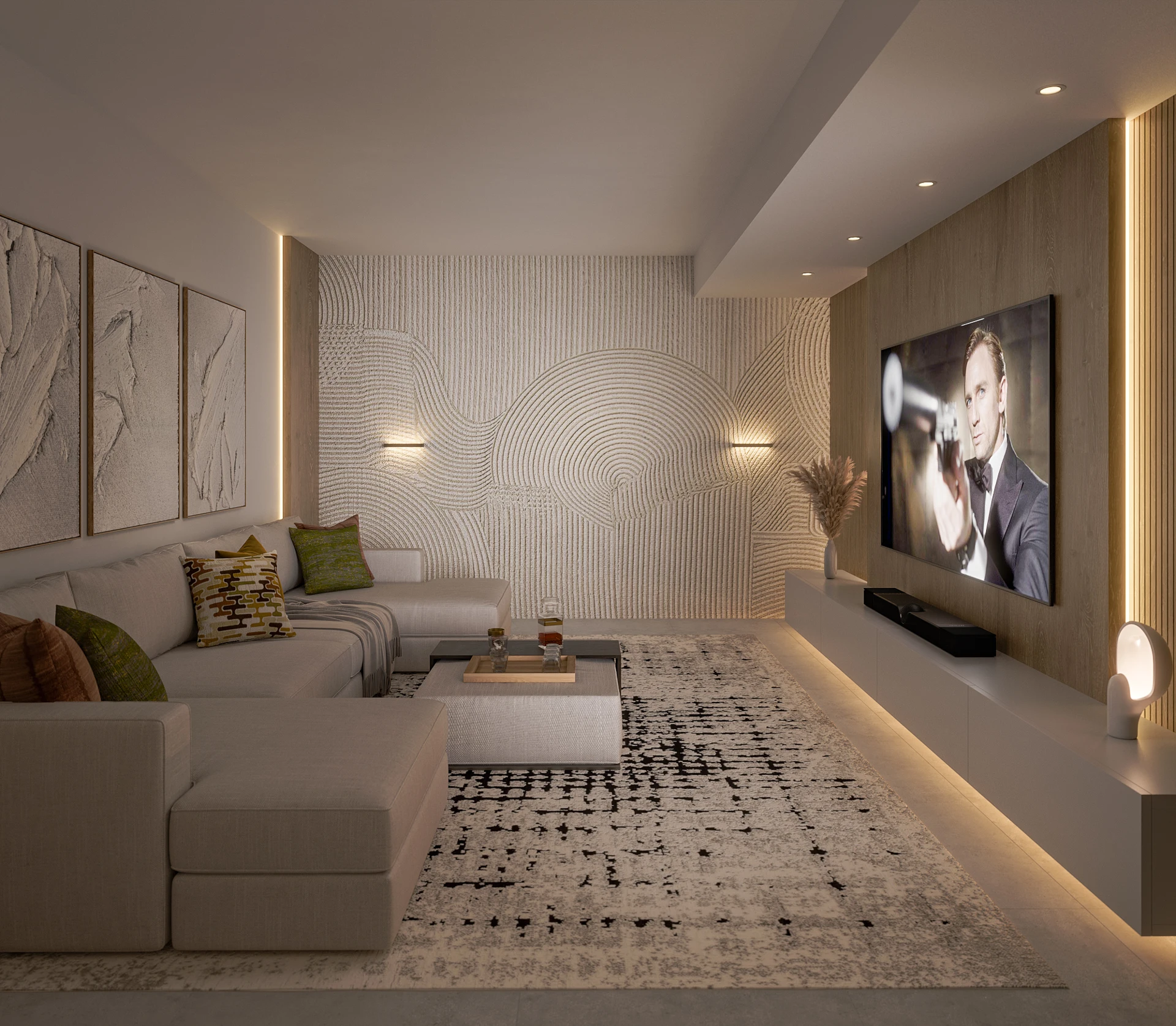Wizualizacja kina i rozrywki 25, portfolio Marbella Studio
