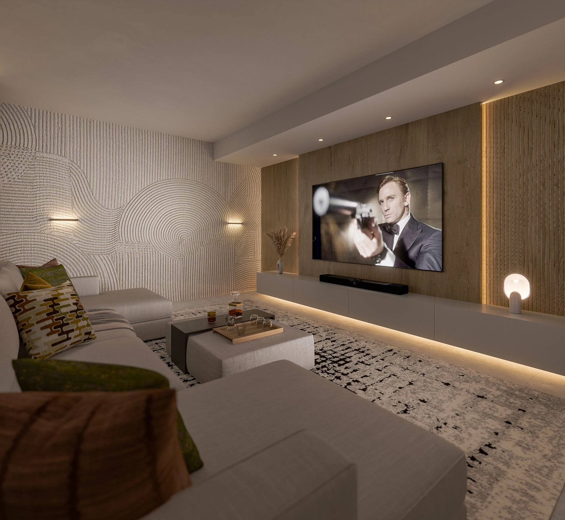 Wizualizacja kina i rozrywki 27, portfolio Marbella Studio