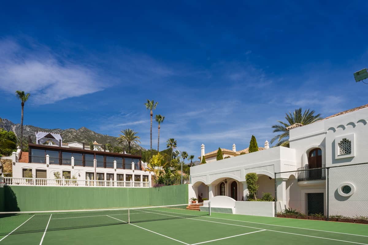 Novak Djokovic Marbella house interior design tennis